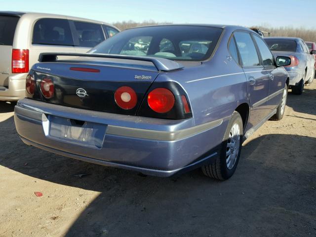 2G1WF52E5Y9170346 - 2000 CHEVROLET IMPALA BLUE photo 4