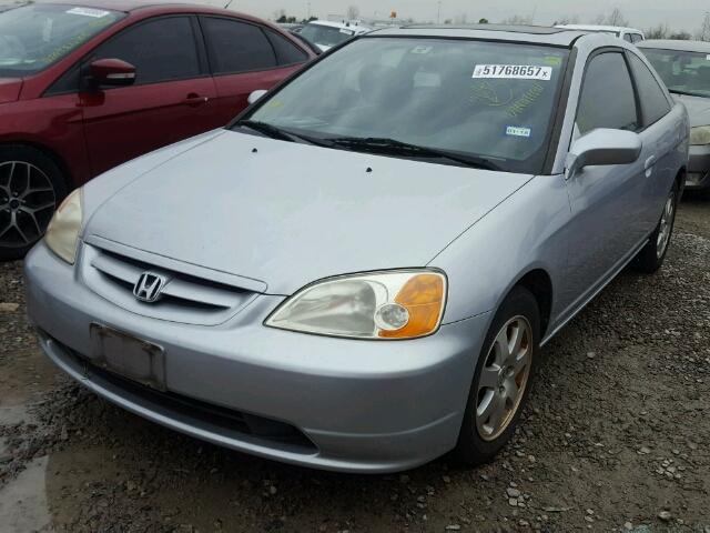 1HGEM21963L022978 - 2003 HONDA CIVIC EX SILVER photo 2