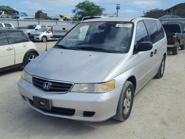 2HKRL18562H558235 - 2002 HONDA ODYSSEY LX SILVER photo 2