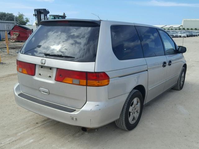 2HKRL18562H558235 - 2002 HONDA ODYSSEY LX SILVER photo 4