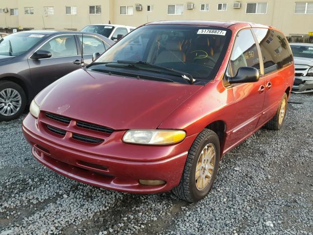 1B4GP54L0TB425834 - 1996 DODGE GRAND CARA RED photo 2