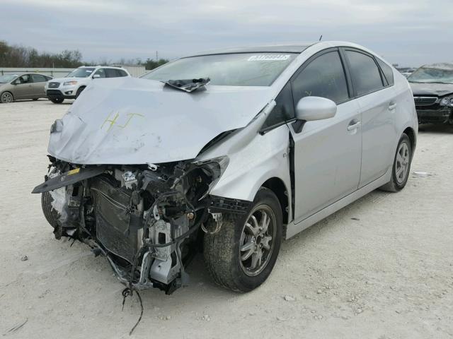 JTDKN3DU1B0250746 - 2011 TOYOTA PRIUS SILVER photo 2