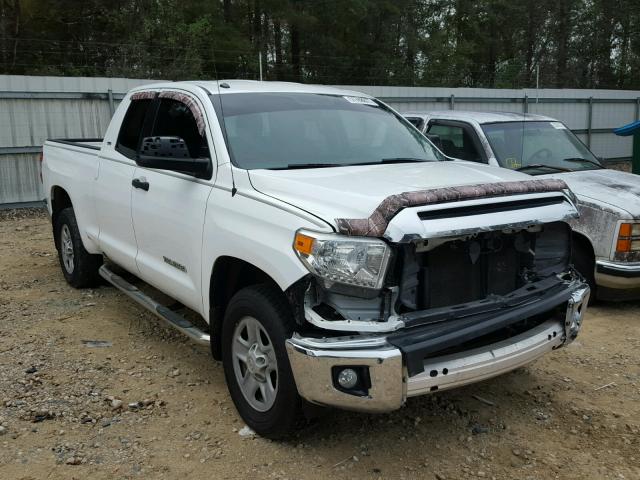 5TFRM5F19EX078445 - 2014 TOYOTA TUNDRA DOU WHITE photo 1