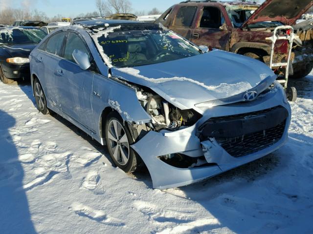 KMHEC4A48CA047129 - 2012 HYUNDAI SONATA HYB SILVER photo 1