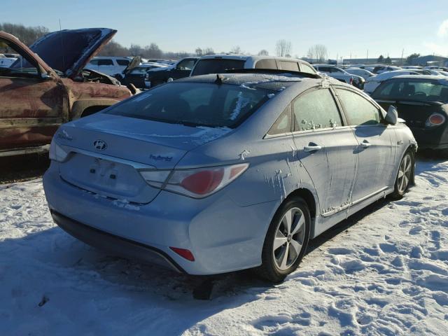 KMHEC4A48CA047129 - 2012 HYUNDAI SONATA HYB SILVER photo 4