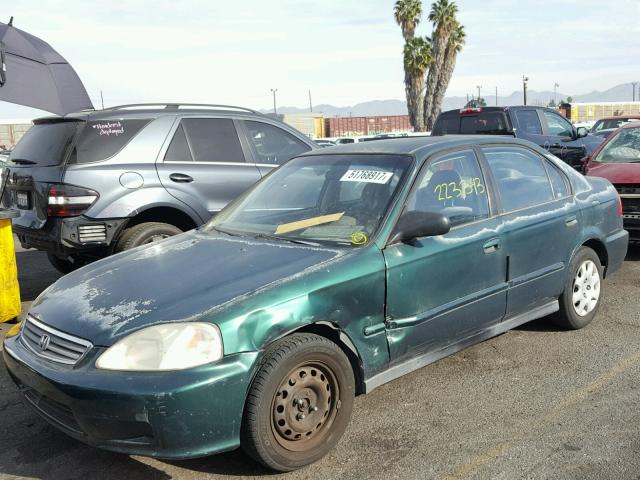 2HGEJ6615YH543259 - 2000 HONDA CIVIC BASE Yaşıl foto 2