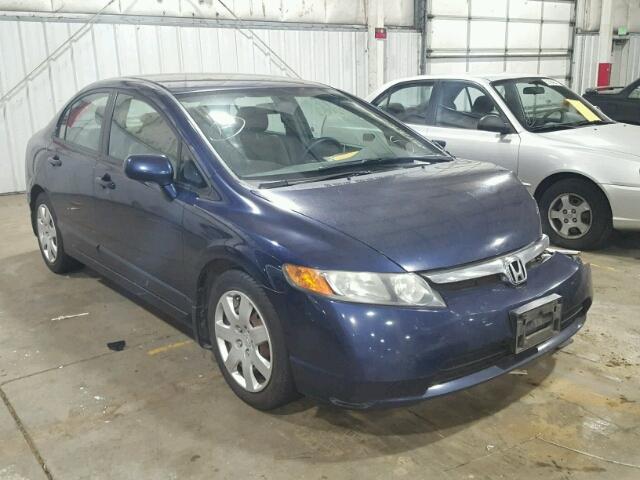 1HGFA16538L085024 - 2008 HONDA CIVIC LX BLUE photo 1