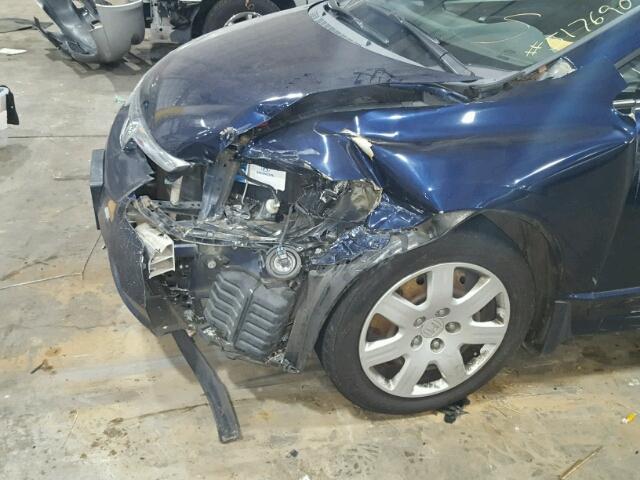 1HGFA16538L085024 - 2008 HONDA CIVIC LX BLUE photo 9