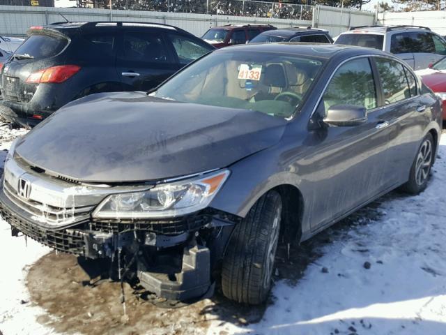 1HGCR2F7XHA184986 - 2017 HONDA ACCORD EX GRAY photo 2