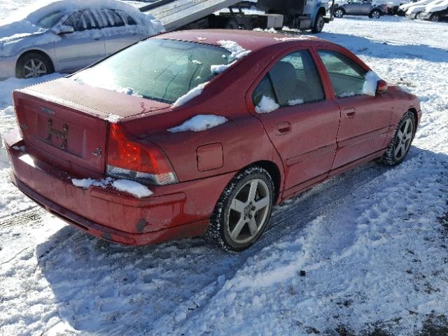 YV1RH527152449796 - 2005 VOLVO S60 R RED photo 4