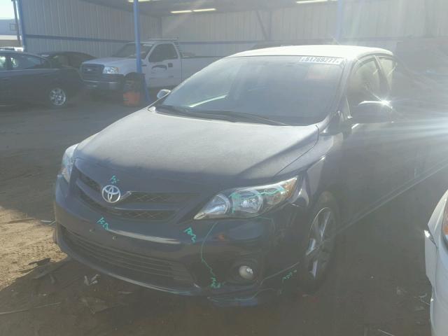 5YFBU4EE3DP082178 - 2013 TOYOTA COROLLA BA BLUE photo 2