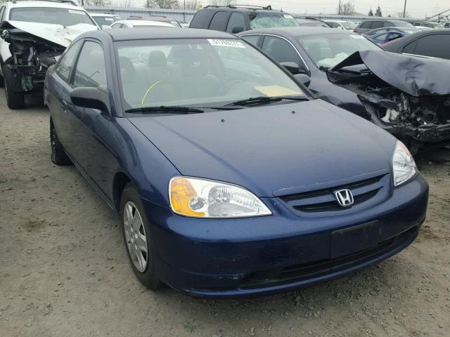 1HGEM21533L037953 - 2003 HONDA CIVIC LX BLUE photo 1