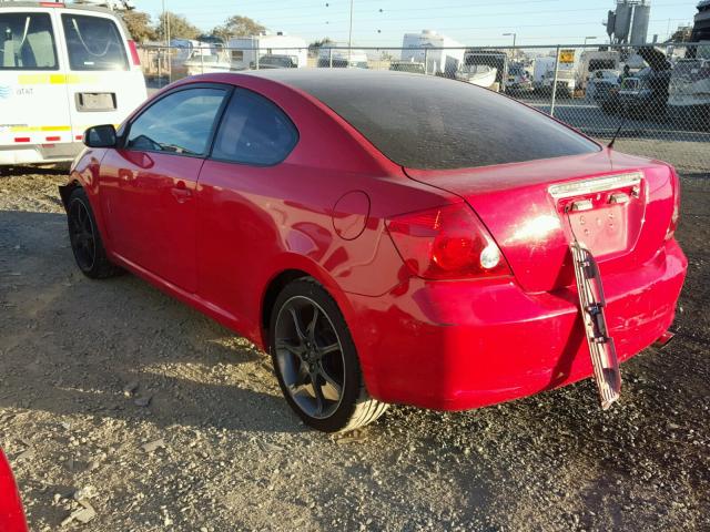 JTKDE177150048599 - 2005 TOYOTA SCION TC 红色 照片 3