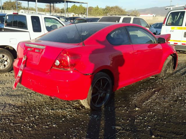 JTKDE177150048599 - 2005 TOYOTA SCION TC 红色 照片 4
