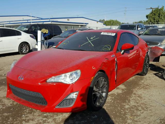 JF1ZNAA16D2700174 - 2013 TOYOTA SCION FR-S ნარინჯისფერი ფოტო 2