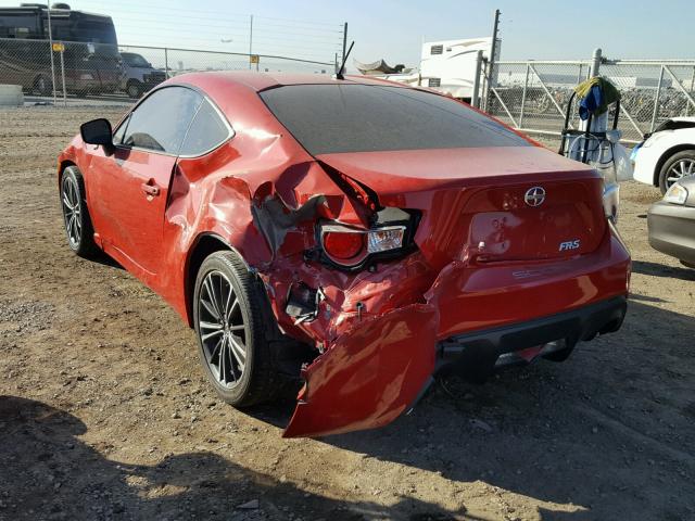 JF1ZNAA16D2700174 - 2013 TOYOTA SCION FR-S ნარინჯისფერი ფოტო 3