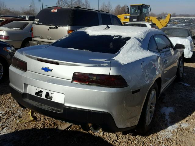 2G1FD1E34F9218439 - 2015 CHEVROLET CAMARO LT SILVER photo 4