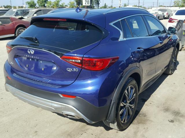 SJKCH5CR6HA031589 - 2017 INFINITI QX30 BASE BLUE photo 4