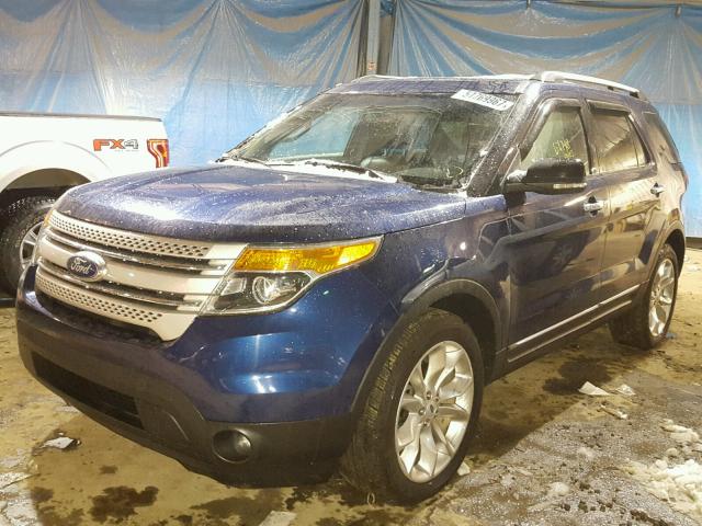 1FMHK8D8XCGA92849 - 2012 FORD EXPLORER X BLUE photo 2