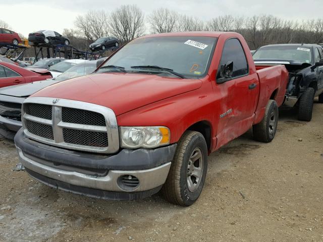 1D7HA16K72J264091 - 2002 DODGE RAM 1500 RED photo 2