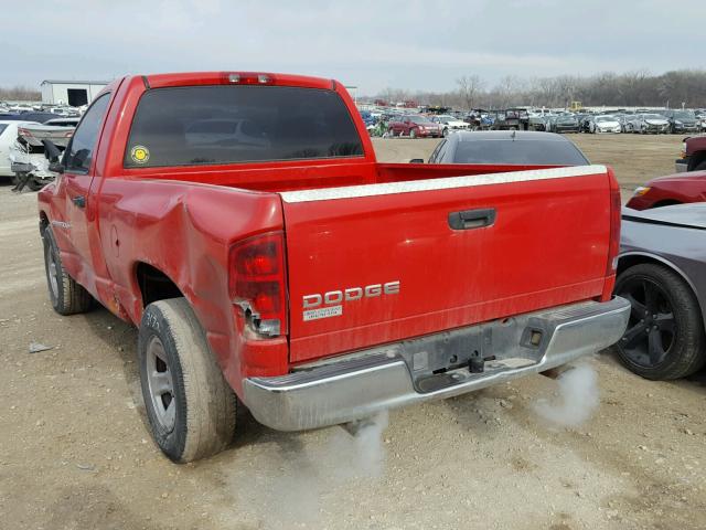 1D7HA16K72J264091 - 2002 DODGE RAM 1500 RED photo 3