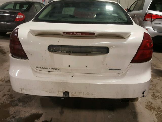 2G2WP552081134749 - 2008 PONTIAC GRAND PRIX WHITE photo 9