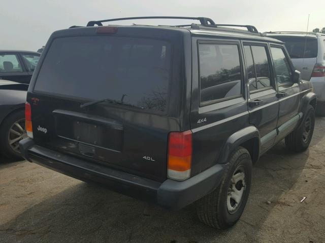 1J4FF68S7XL517946 - 1999 JEEP CHEROKEE S BLACK photo 4