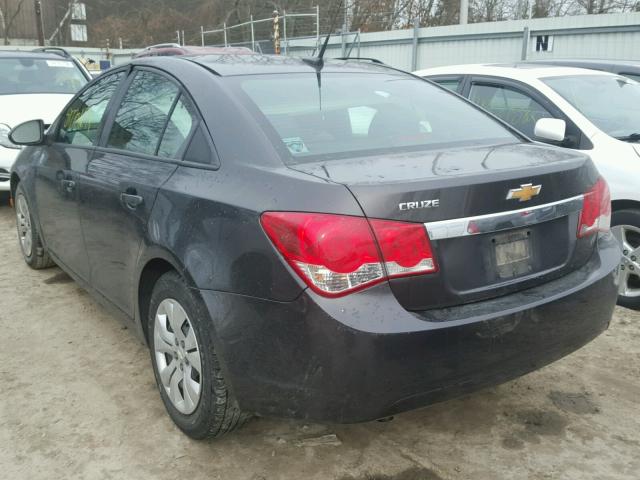 1G1PB5SH7E7215035 - 2014 CHEVROLET CRUZE LS GRAY photo 3