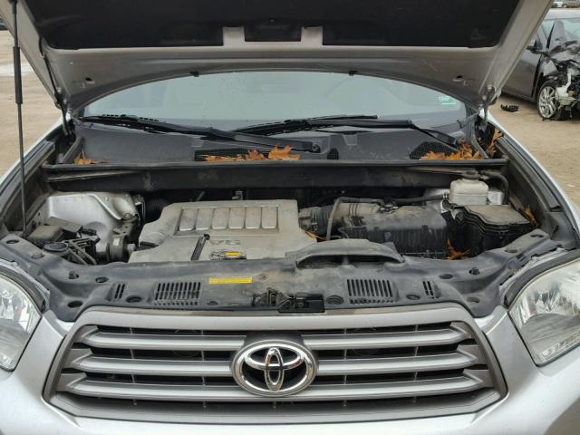 5TDJK3EH7AS018282 - 2010 TOYOTA HIGHLANDER SILVER photo 7