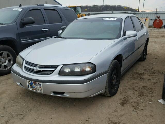 2G1WF55E729105128 - 2002 CHEVROLET IMPALA SILVER photo 2