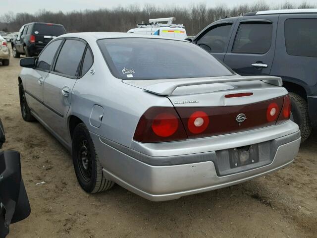 2G1WF55E729105128 - 2002 CHEVROLET IMPALA SILVER photo 3