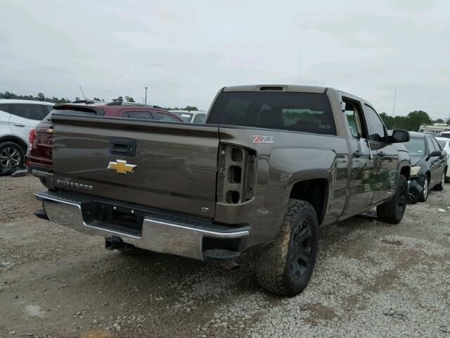 3GCUKREC0EG126798 - 2014 CHEVROLET SILVERADO BROWN photo 4