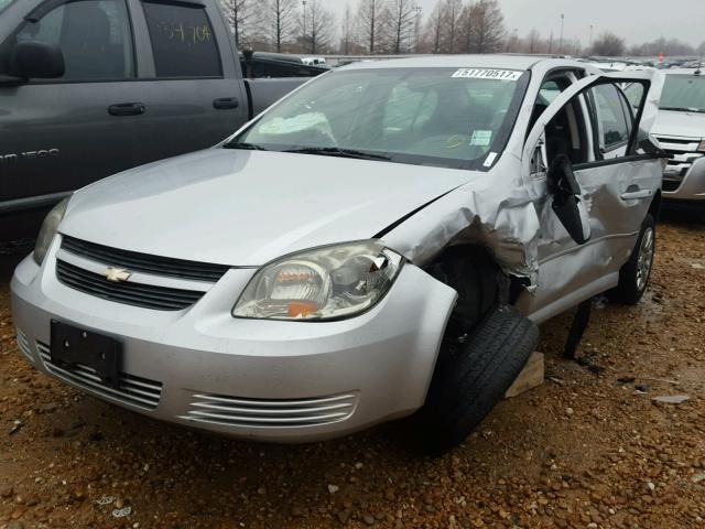 1G1AD5F50A7212617 - 2010 CHEVROLET COBALT 1LT SILVER photo 2