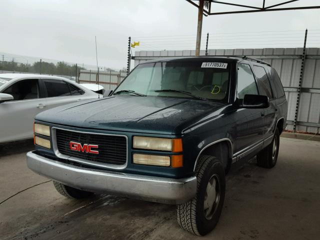 1GKEK13K9SJ740151 - 1995 GMC YUKON GREEN photo 2