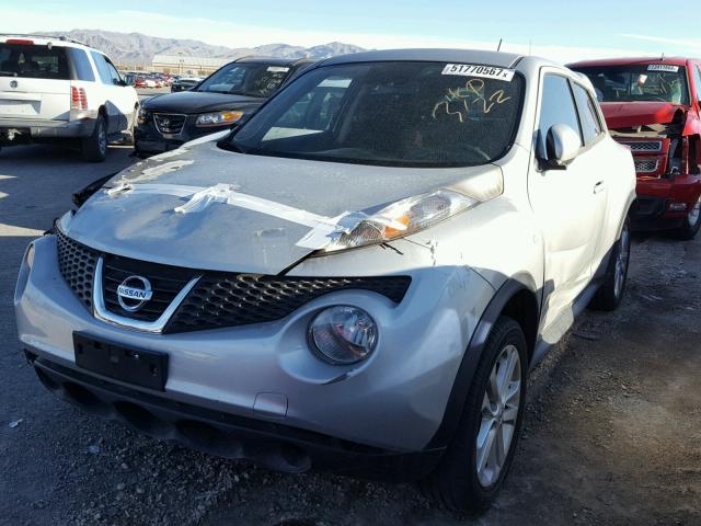 JN8AF5MR4ET358608 - 2014 NISSAN JUKE S SILVER photo 2