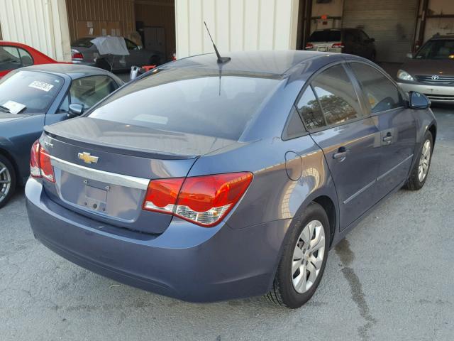 1G1PA5SH7D7146493 - 2013 CHEVROLET CRUZE LS BLUE photo 4