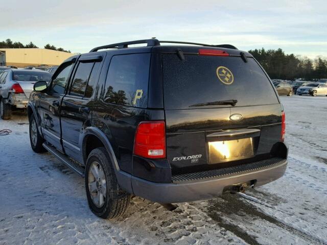 1FMZU73E04UB62118 - 2004 FORD EXPLORER X BLACK photo 3