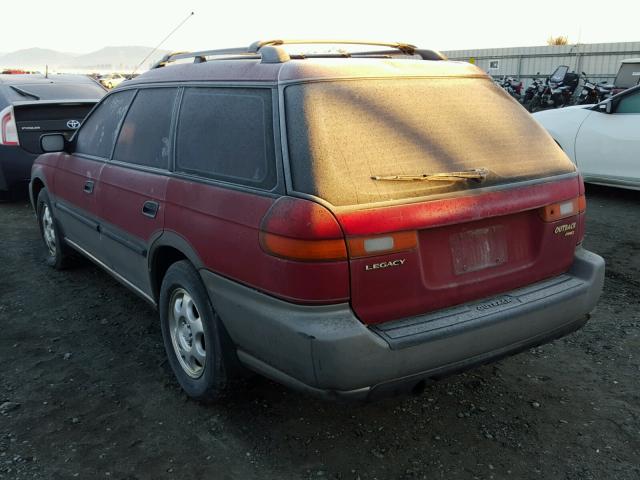 4S3BG6850V6636297 - 1997 SUBARU LEGACY OUT RED photo 3