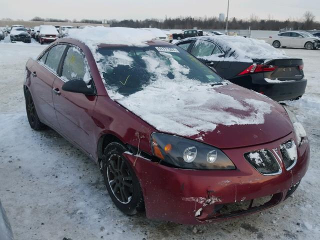 1G2ZG528754131739 - 2005 PONTIAC G6 RED photo 1