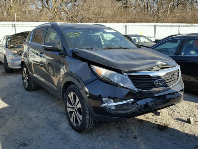 KNDPC3A23B7055964 - 2011 KIA SPORTAGE E BLACK photo 1