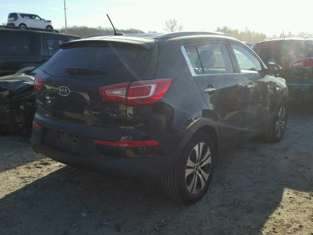 KNDPC3A23B7055964 - 2011 KIA SPORTAGE E BLACK photo 4