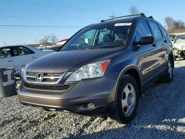 5J6RE3H35AL037306 - 2010 HONDA CR-V LX CHARCOAL photo 2