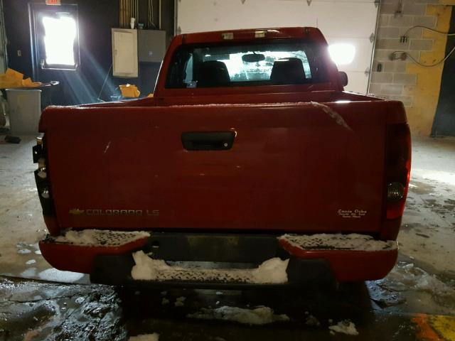 1GCCS198458165094 - 2005 CHEVROLET COLORADO RED photo 6