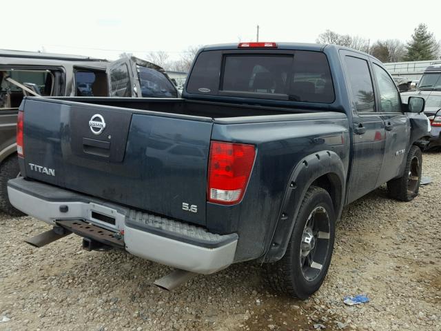 1N6AA07B67N236509 - 2007 NISSAN TITAN XE GREEN photo 4