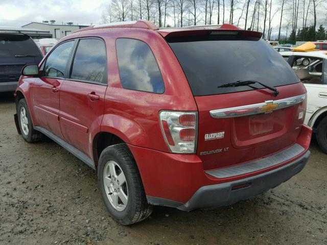 2CNDL73F566145967 - 2006 CHEVROLET EQUINOX LT RED photo 3