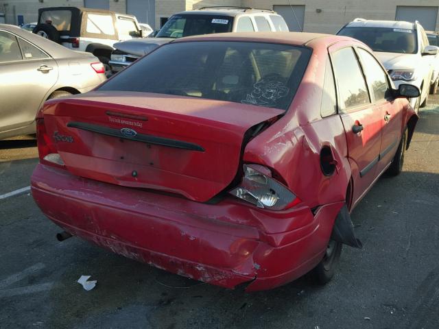 1FAFP33P11W151028 - 2001 FORD FOCUS LX RED photo 4