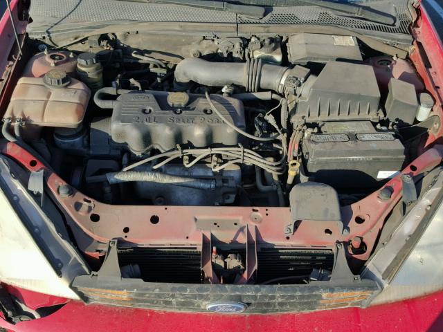 1FAFP33P11W151028 - 2001 FORD FOCUS LX RED photo 7