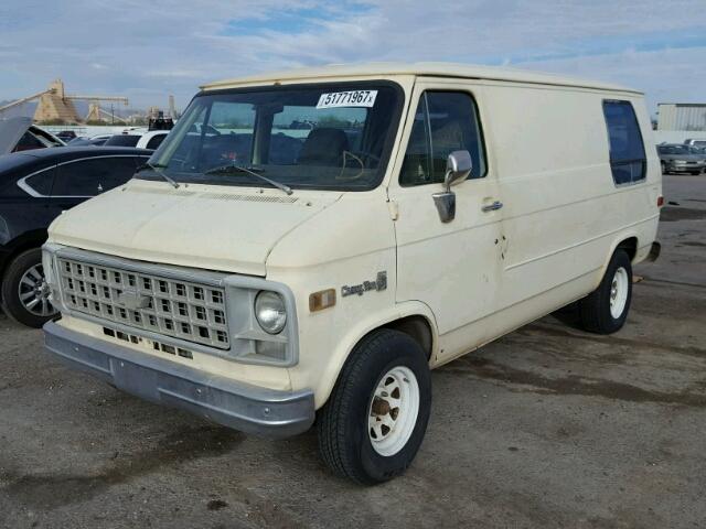 1GCEG25F6B7147802 - 1981 CHEVROLET G20 TAN photo 2