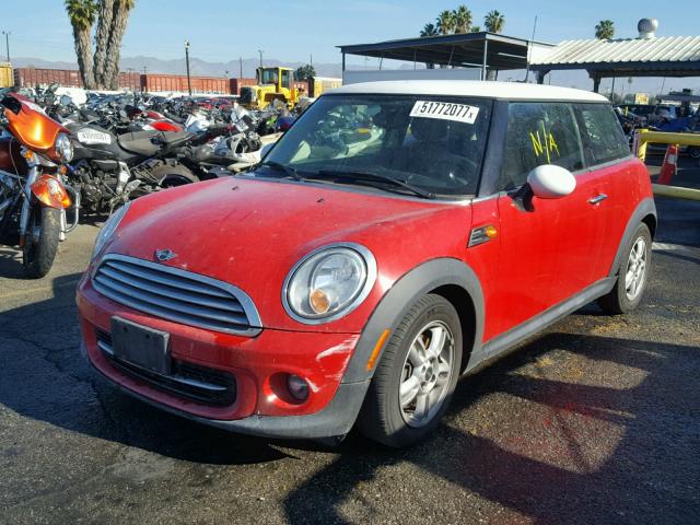 WMWSU3C5XDT689049 - 2013 MINI COOPER RED photo 2