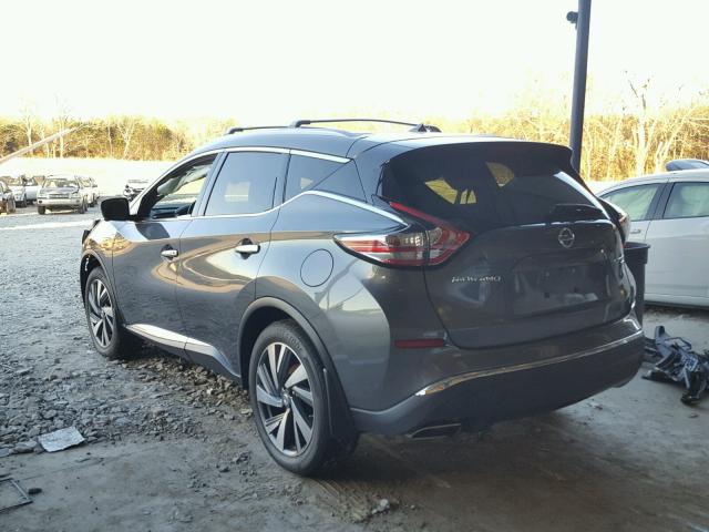 5N1AZ2MH8FN283762 - 2015 NISSAN MURANO S GRAY photo 3